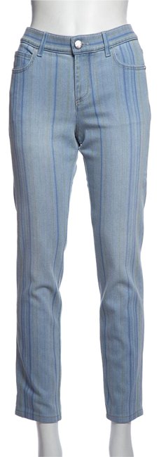 Chanel Blue Denim Striped Pants  29 30 
