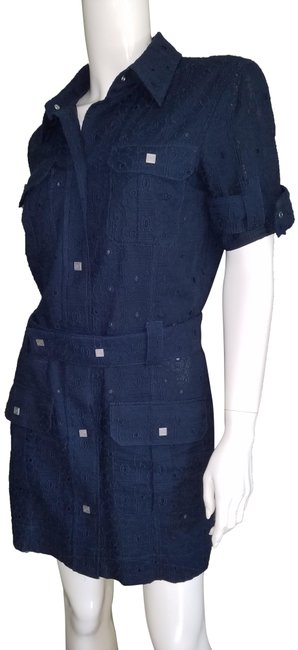 Chanel Blue Summer Short Casual Dress  