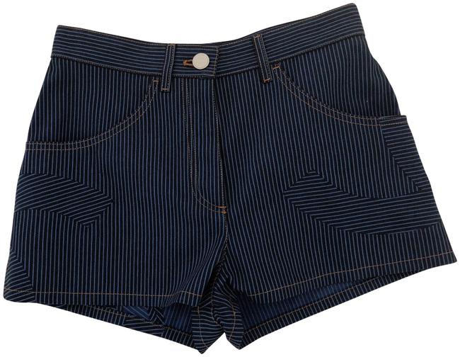 Chanel Blue Black Classic Black Blue ShortsS 27 