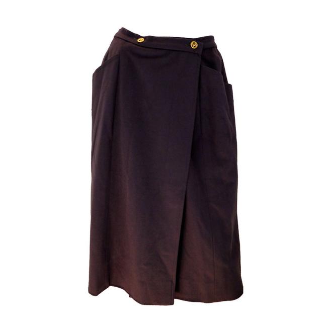 Chanel Brown Ash 1980's SkirtS 27 