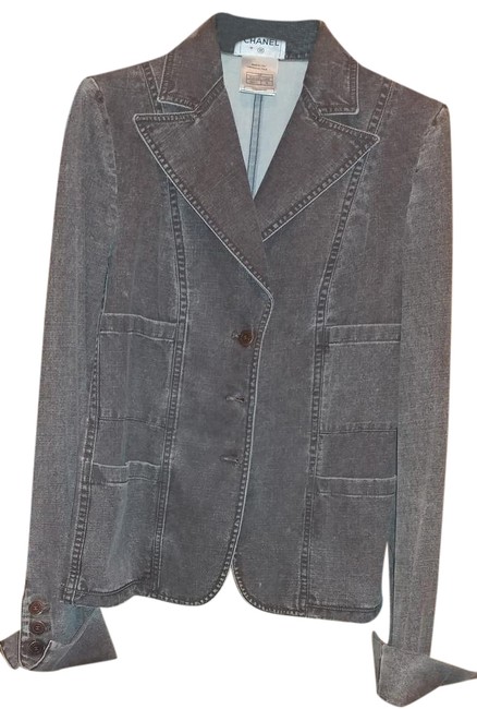 Chanel Brown Denim JaketItaly BlazerS 