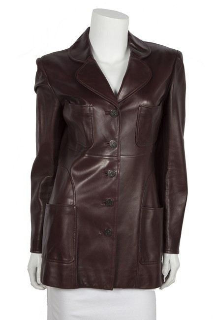 Chanel Burgundy Vintage 40 Jacket  S 