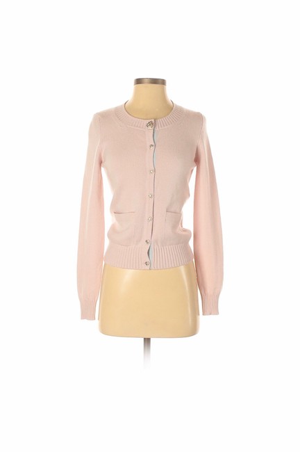 Chanel Cashmere Crystal Heart Button CardiganS 
