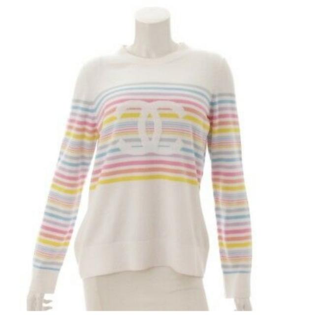 Chanel Cashmere Rainbow Sweater 