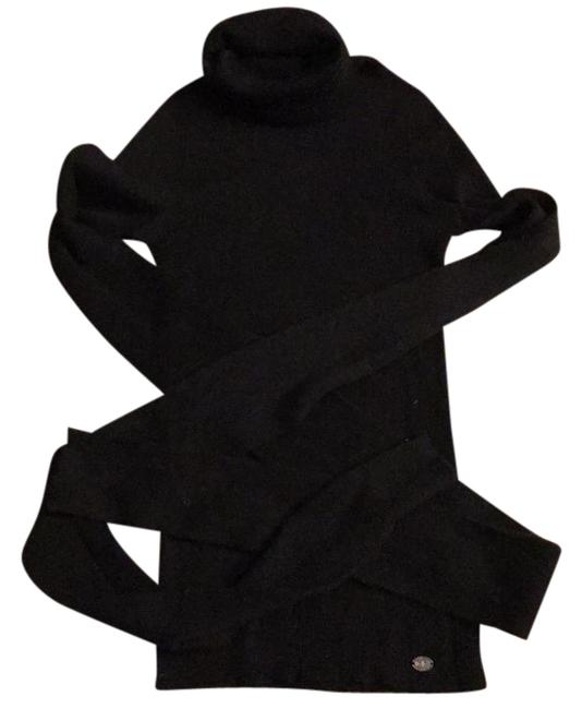 Chanel Cashmere Silk Extra Long Sleeve Turtleneck Sweater 
