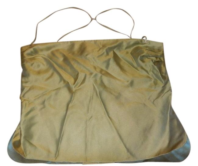 Chanel Cc Logo Green Silk Blend Tank Top Cami  S 