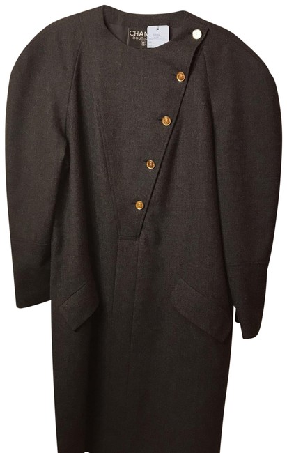 Chanel Charcoal Long Formal Dress