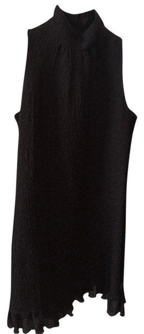 Chanel Sleeveless Black Turtleneck Short Cocktail DressS 