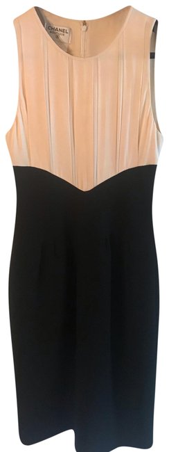 Chanel Color Block Mid length Cocktail DressS 