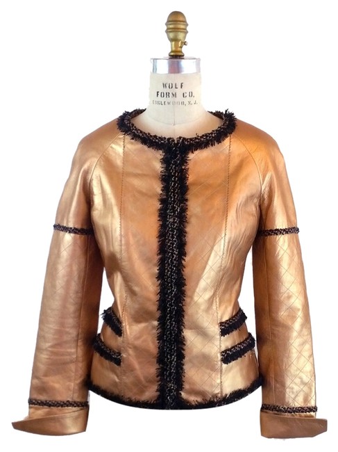 Chanel Copper Metallic Jacket  S 