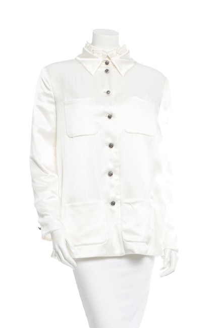 Chanel Cream Blazer 0 M 