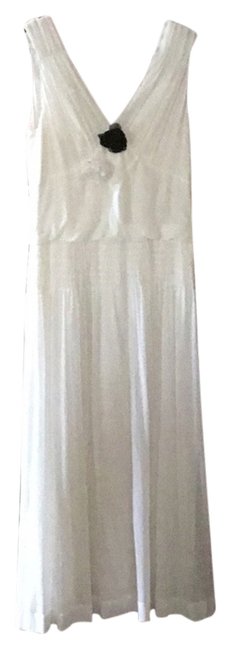 Chanel Cream Long Casual Maxi Dress 0 M 