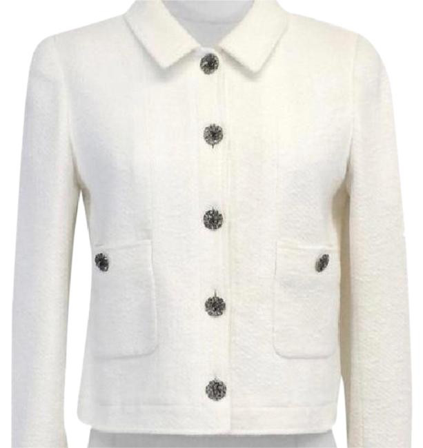 Chanel Cream P10472v06234 Jacket  S 