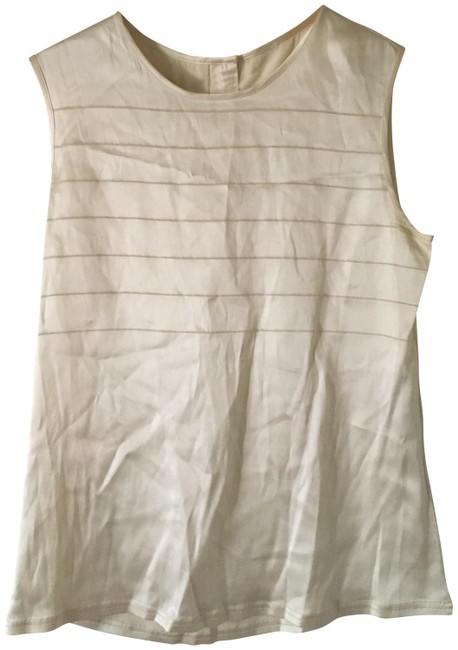 Chanel Cream Tank Top Cami  S 