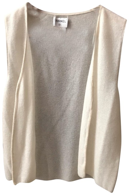 Chanel Cream Vest Tank Top CamiS 
