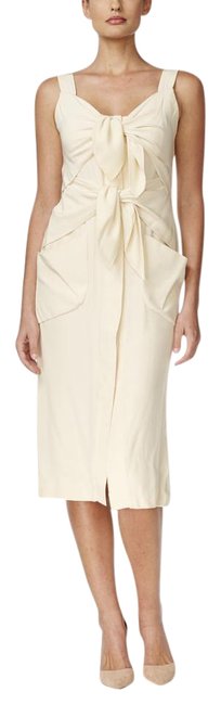 Chanel Cream Vintage Mid length Cocktail Dress  