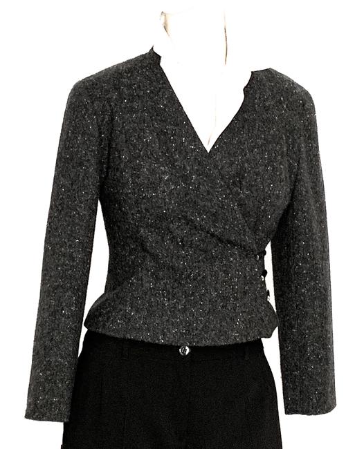 Chanel Gray Heather Very Pretty Cashmere 40 Jacket  S 