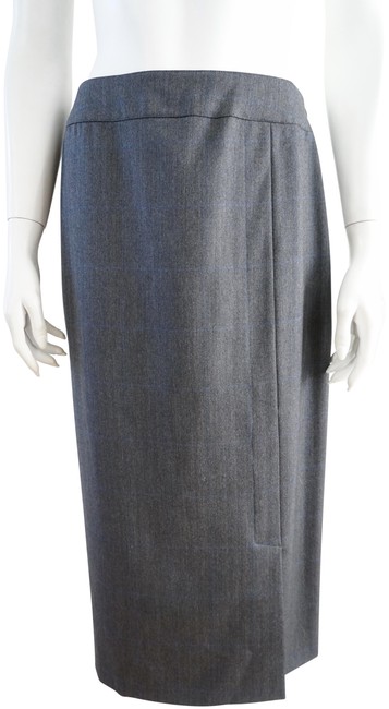 Chanel Gray Pencil Skirt  S 28 