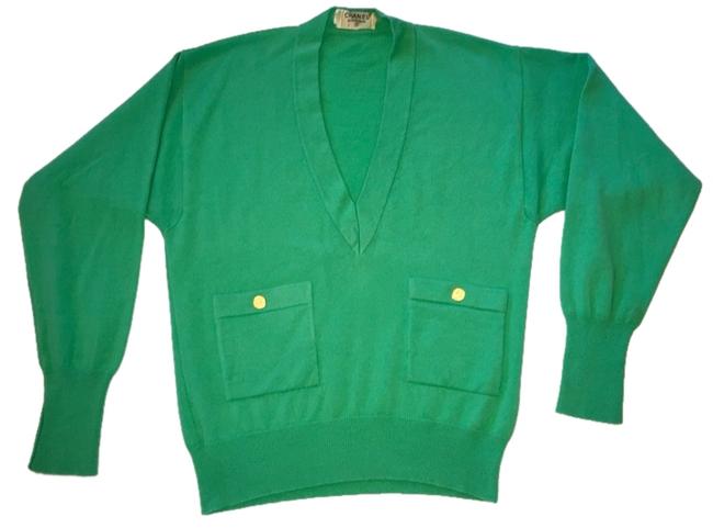 Chanel Green Sweater 