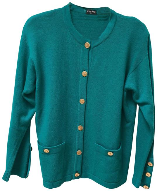 Chanel Vintage Green Sweater 