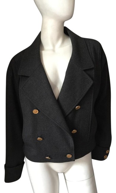 Chanel Grey Bomber Jacket  S 