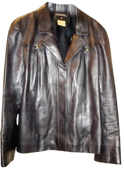 Chanel Gunmetal Dkgrey Metallic JacketPlus 0x 