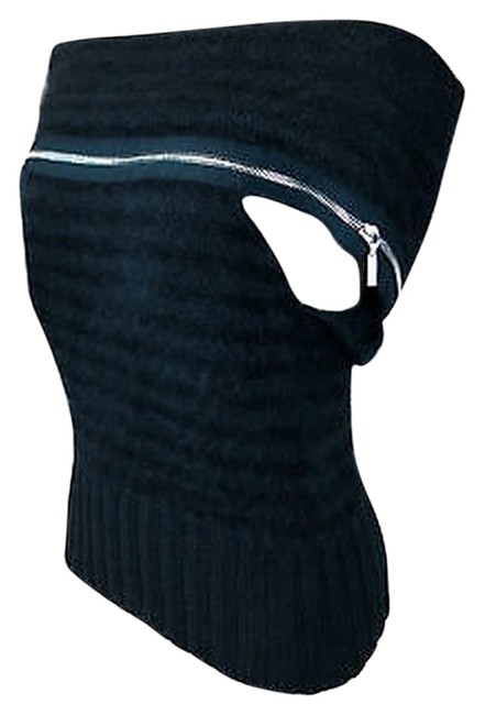 Chanel Insane Angora Cashmere Off The Shoulder Zipper Sweater Gorg 