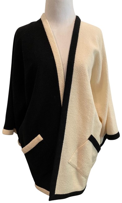 Chanel Ivory and Black Cardigan  S 