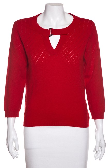 Chanel Knit Red Sweater 