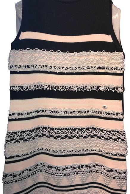Chanel Light Pink and Black 1234 Short Casual DressS 