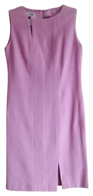 Chanel Lilac Sheath Knee Length Work Office DressS 