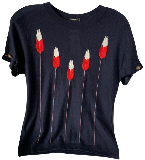 Chanel Limited Edition Cashmere Silk Navy Sweater 