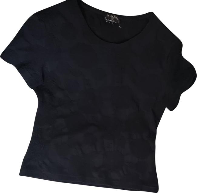 Chanel Logo Black Crop No Tank Top Cami  S 