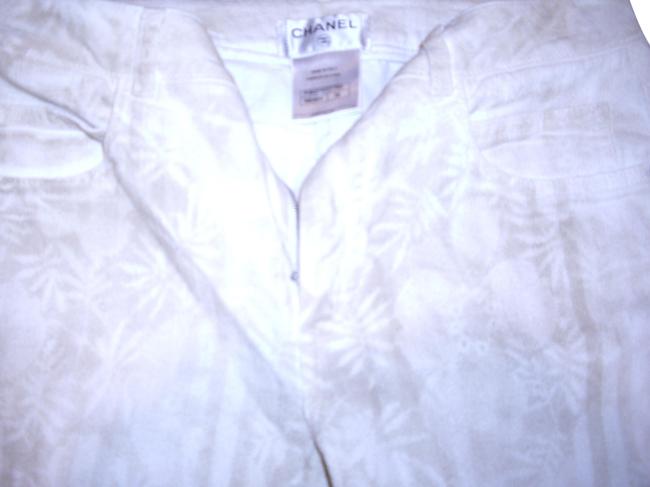 Chanel Multi Tan Light Wash Straight Leg Jeans 0 6 M 