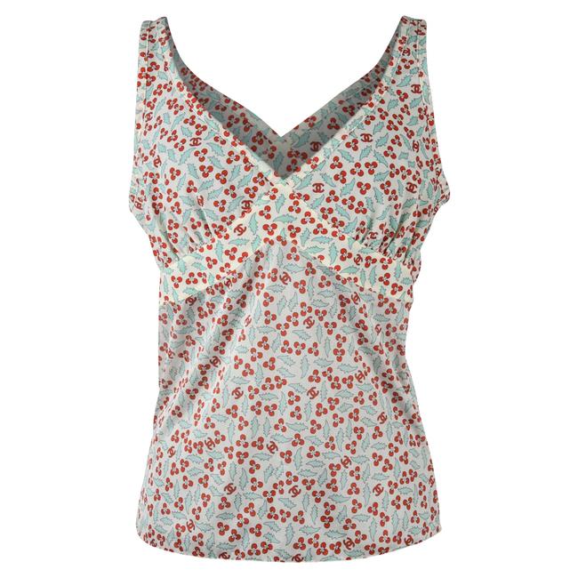 Chanel Multicolor 04p Charming Cherries 40 Tank Top Cami  S 