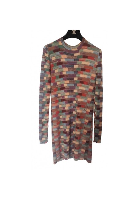 Chanel Multicolor Mid length Short Casual Dress  S 