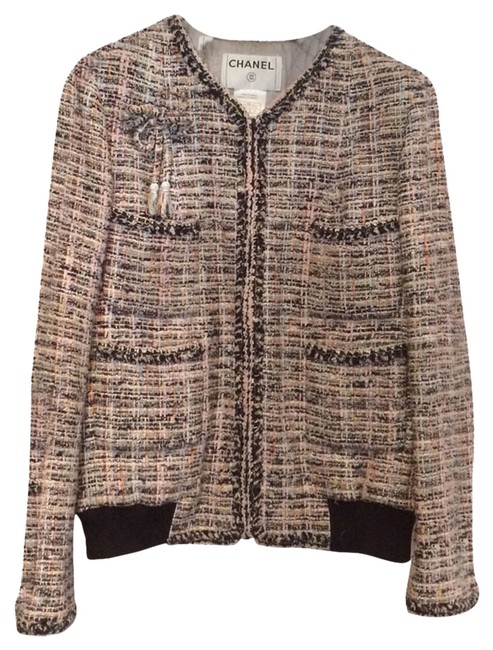 Chanel Multicolor Tweed Bomber Jacket  