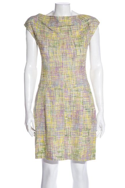 Chanel Multicolor Tweed Short Cocktail DressS 