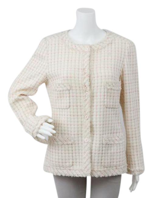 Chanel Multicolor Vintage Pastel Wool Tweed Jacket 0 M 