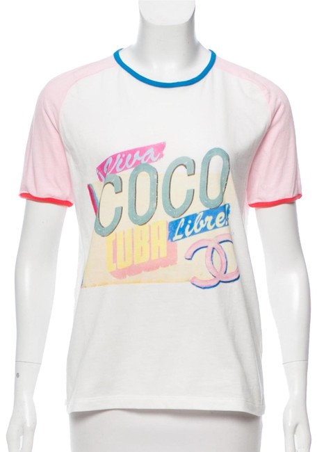 Chanel Multicolored Coco Cuba T shirt Tee Shirt
