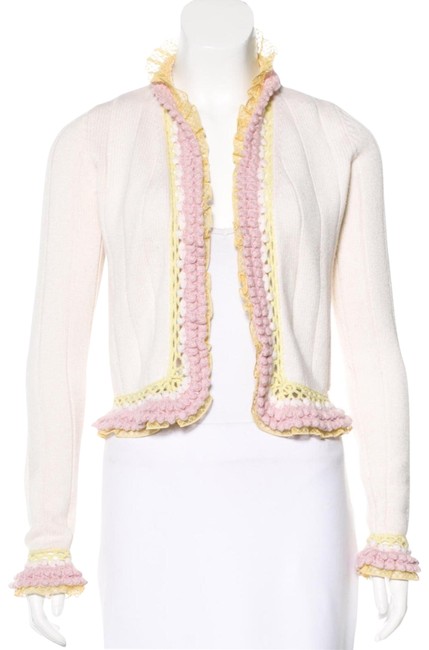 Chanel Multicolored Crochet Lace Cardigan