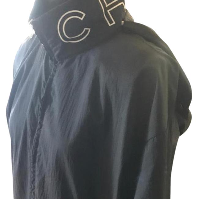Chanel Navy 2015 with Detachable Hood Jacket  