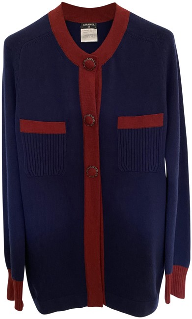 Chanel Navy and Vine Paris salzburg Cardigan  