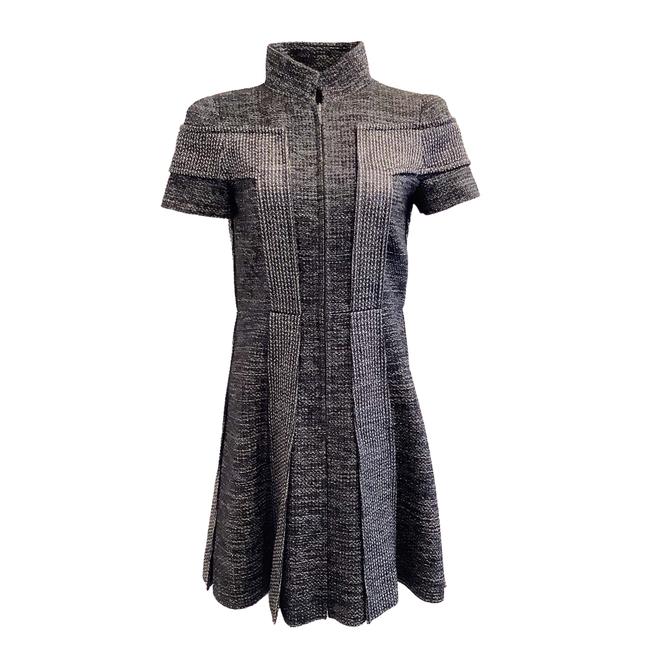 Chanel Navy and White Short sleeved Mid length Work Office Dress  