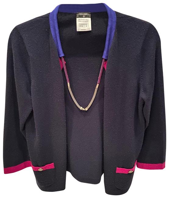 Chanel Navy Blue Cardigan  