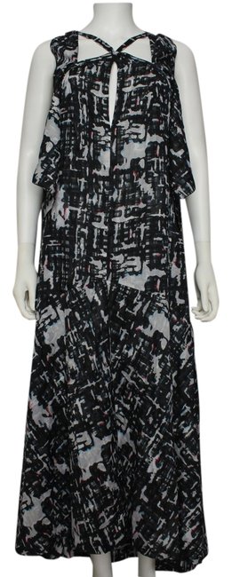 Chanel Navy Blue Midi Spring Plaid Long Casual Maxi Dress 0 M 