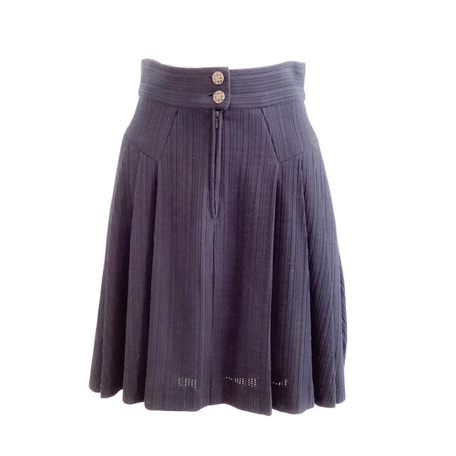 Chanel Navy Blue Skirt  29 30 