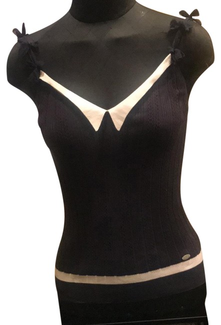 Chanel Navy Blue Spring Tank Top Cami  S 