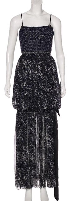 Chanel Navy M8413 Long Formal Dress  