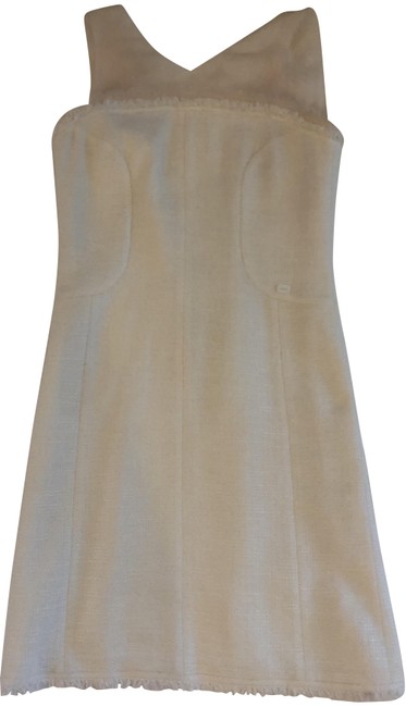 Chanel Off White Collection Mid length Cocktail Dress